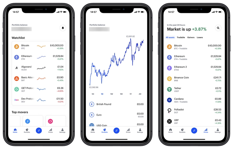 Screenshots from React Native's Consumer app